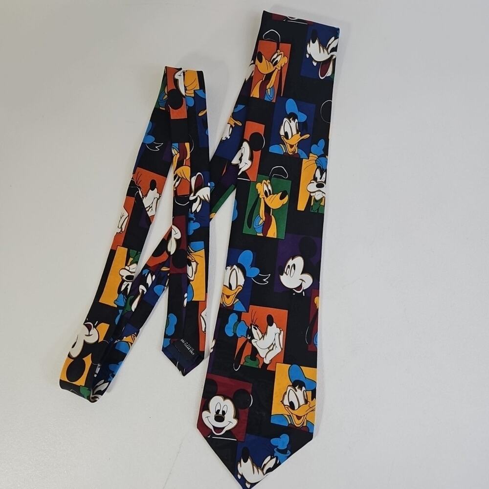Disney Neck Tie Mickey Unlimited 58" Goofy Donald Duck‎ Pluto Balancine Inc
